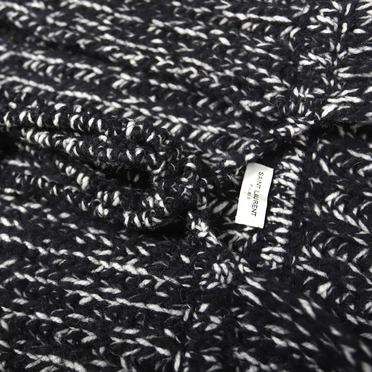 Saint Laurent Paris FW13 Hooded Knit Cape