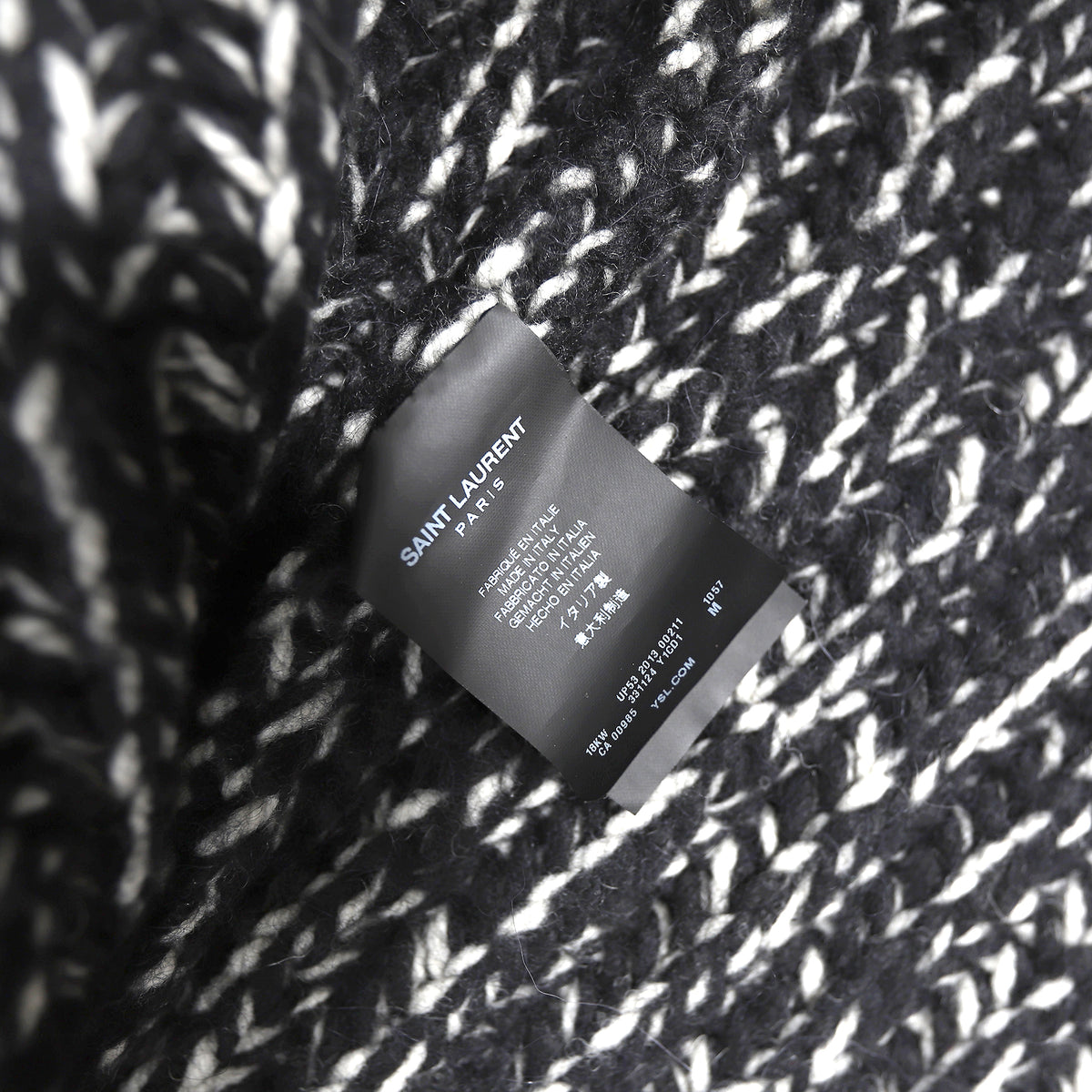 Saint Laurent Paris FW13 Hooded Knit Cape