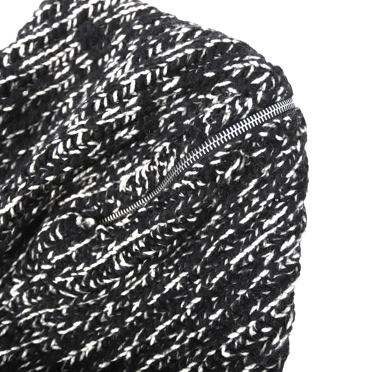 Saint Laurent Paris FW13 Hooded Knit Cape