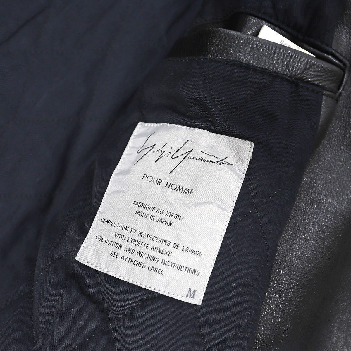 Yohji Yamamoto Pour Homme FW91 6.1 The Men "Go Yohji Go" Leather Blouson