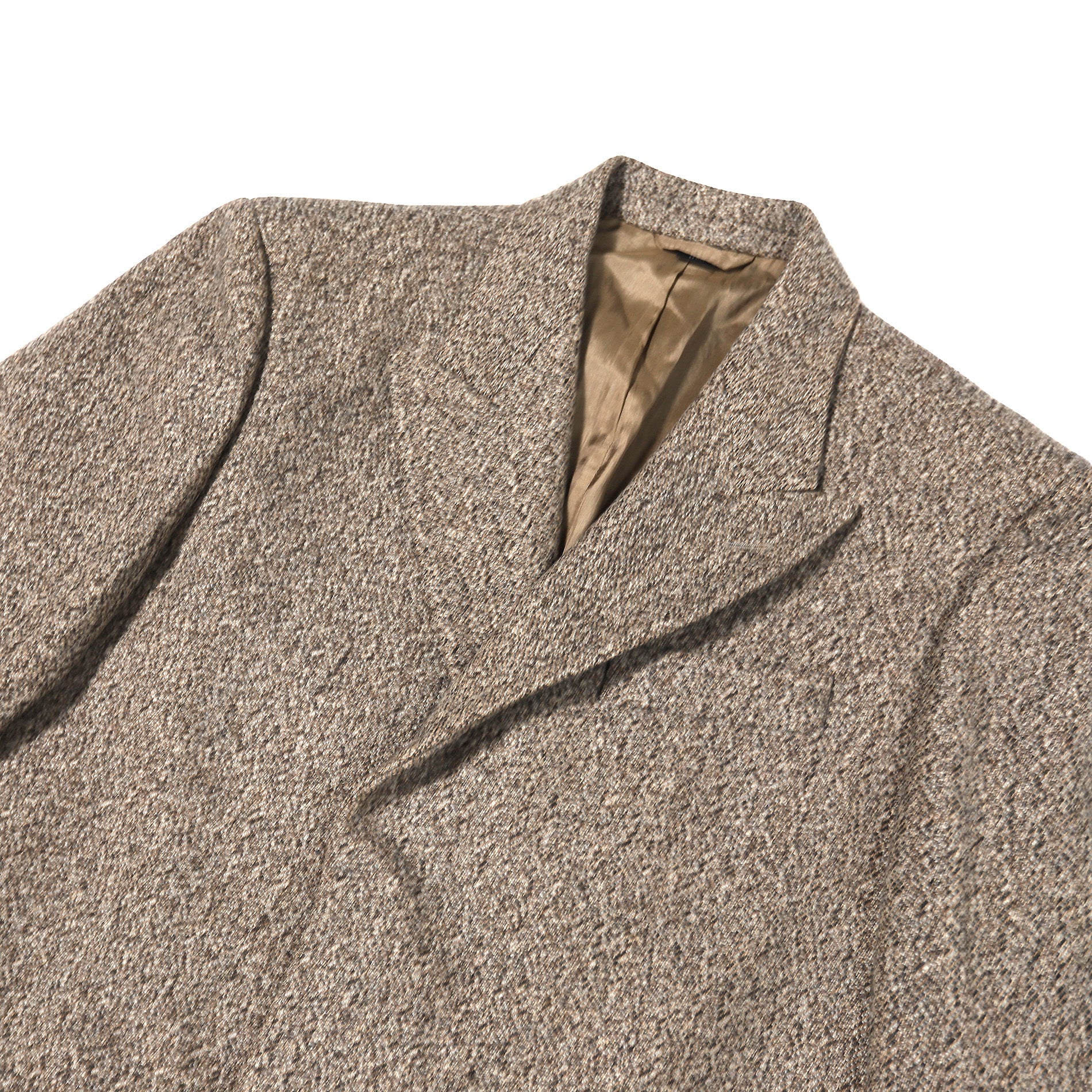 Helmut Lang Early 2000s Brown Wool Coat