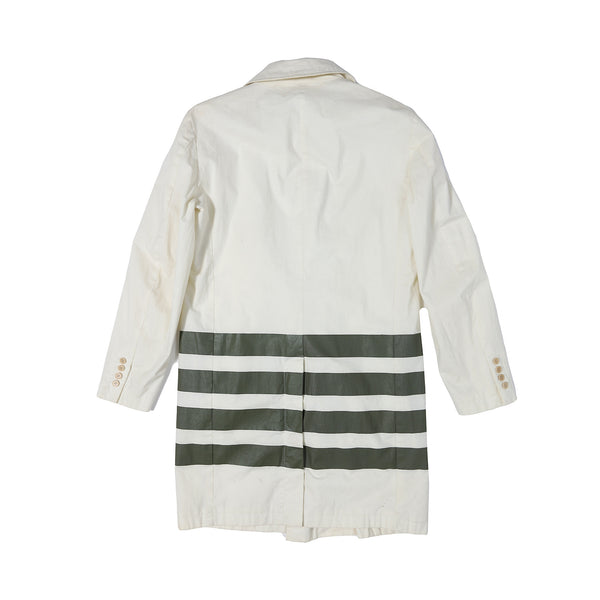 Helmut Lang FW97 Resin Stripe Coat - Ākaibu Store