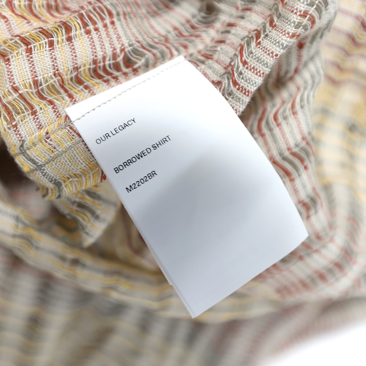 Our Legacy SS20 Oversized Borrowed Shirt Red Striped Structure