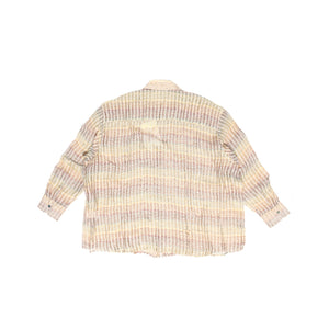 Our Legacy SS20 Oversized Borrowed Shirt Red Striped Structure