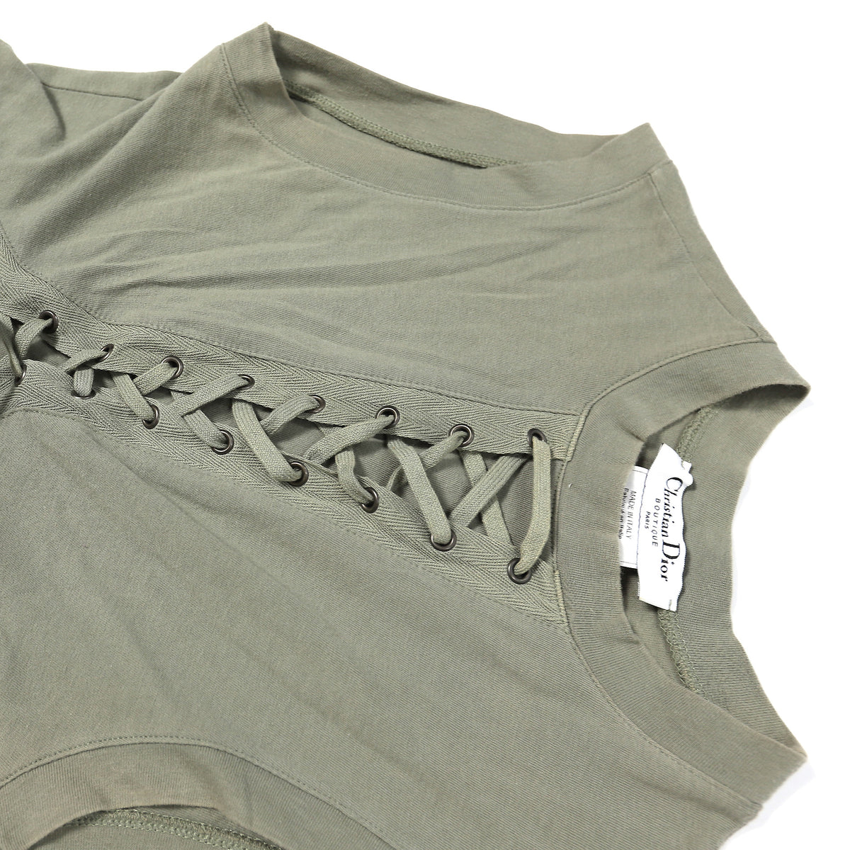 Christian Dior SS03 Lace-Up Cargo Pocket Dress by John Galliano