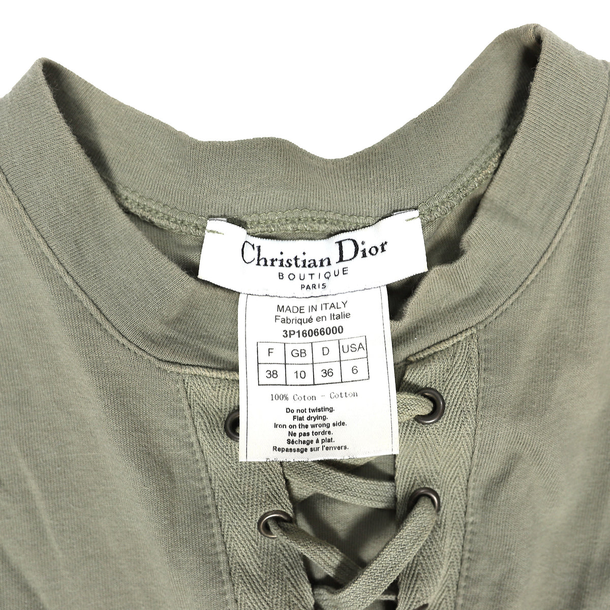 Christian Dior SS03 Lace-Up Cargo Pocket Dress by John Galliano
