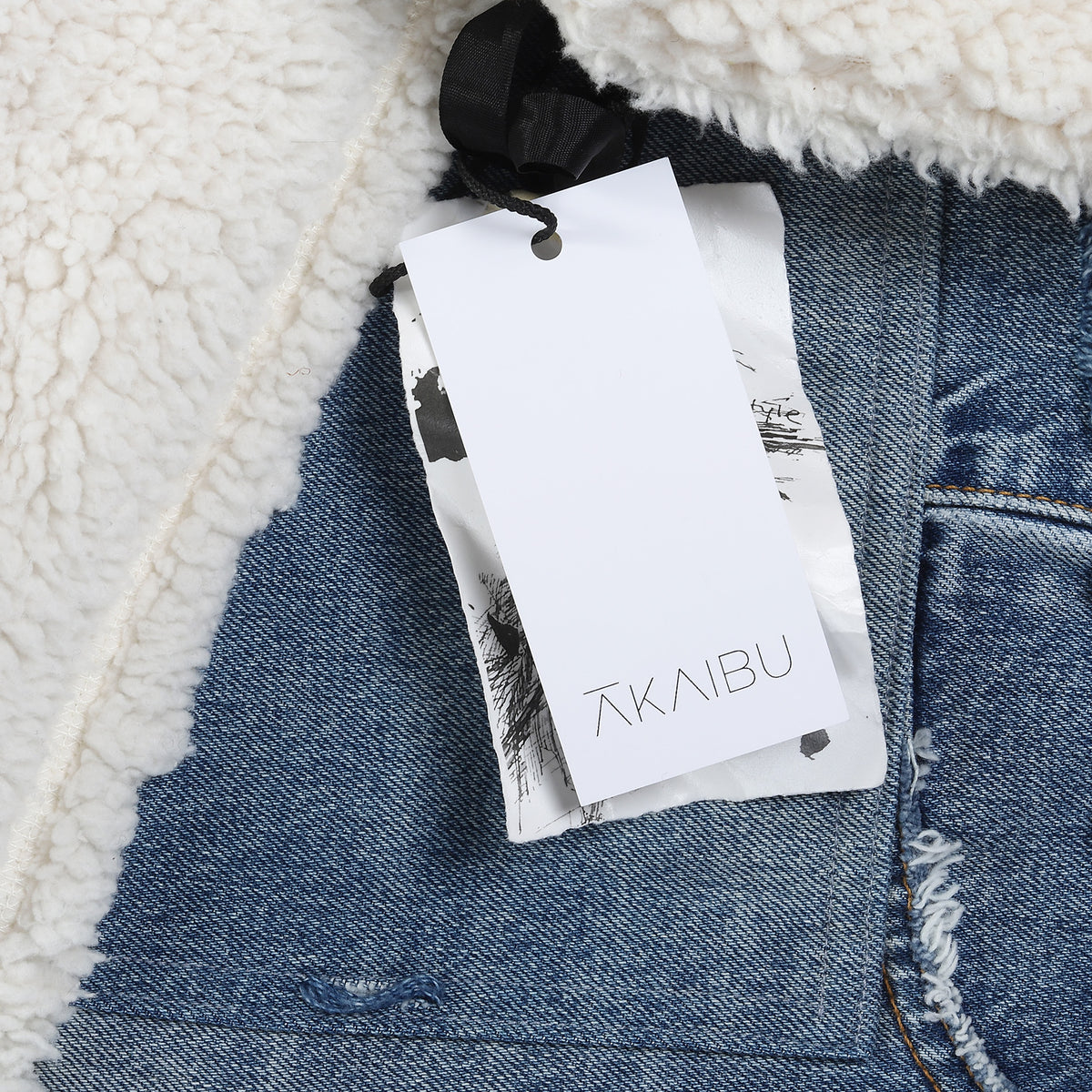 Greg Lauren FW2019 Sherpa Denim Jacket