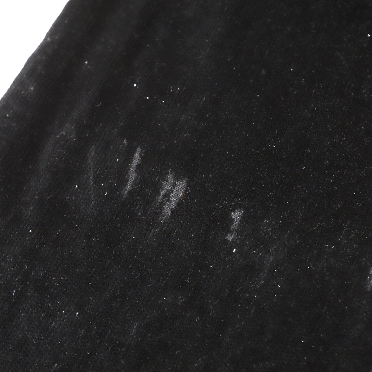 Raf Simons AW98 Radioactive Black Glitter Velour Pants