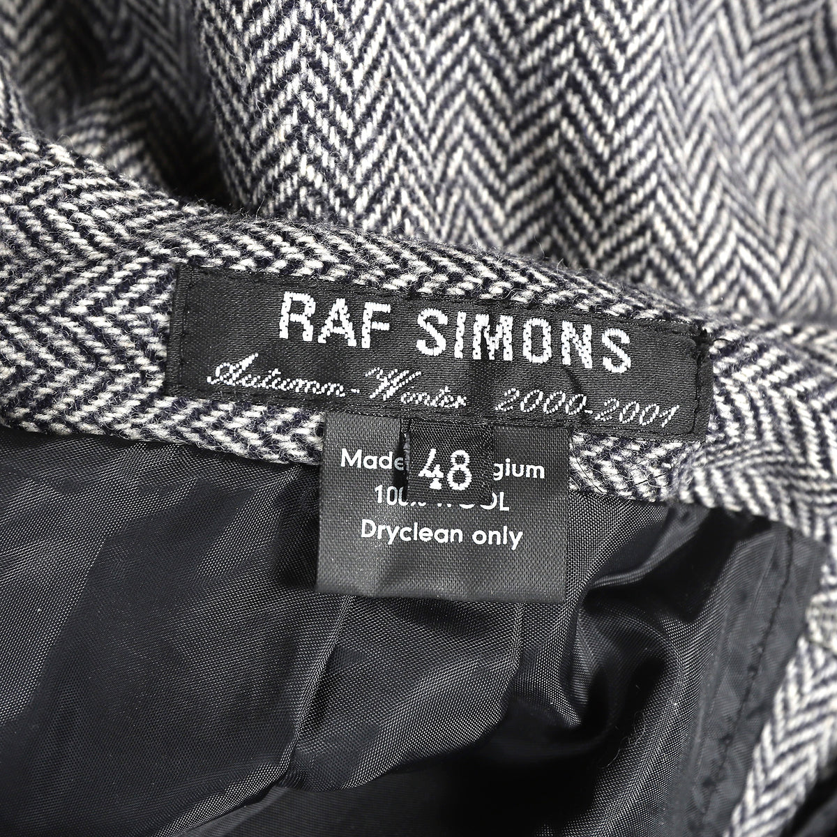 Raf Simons AW00 Confusion Wide-Leg Wool Pants