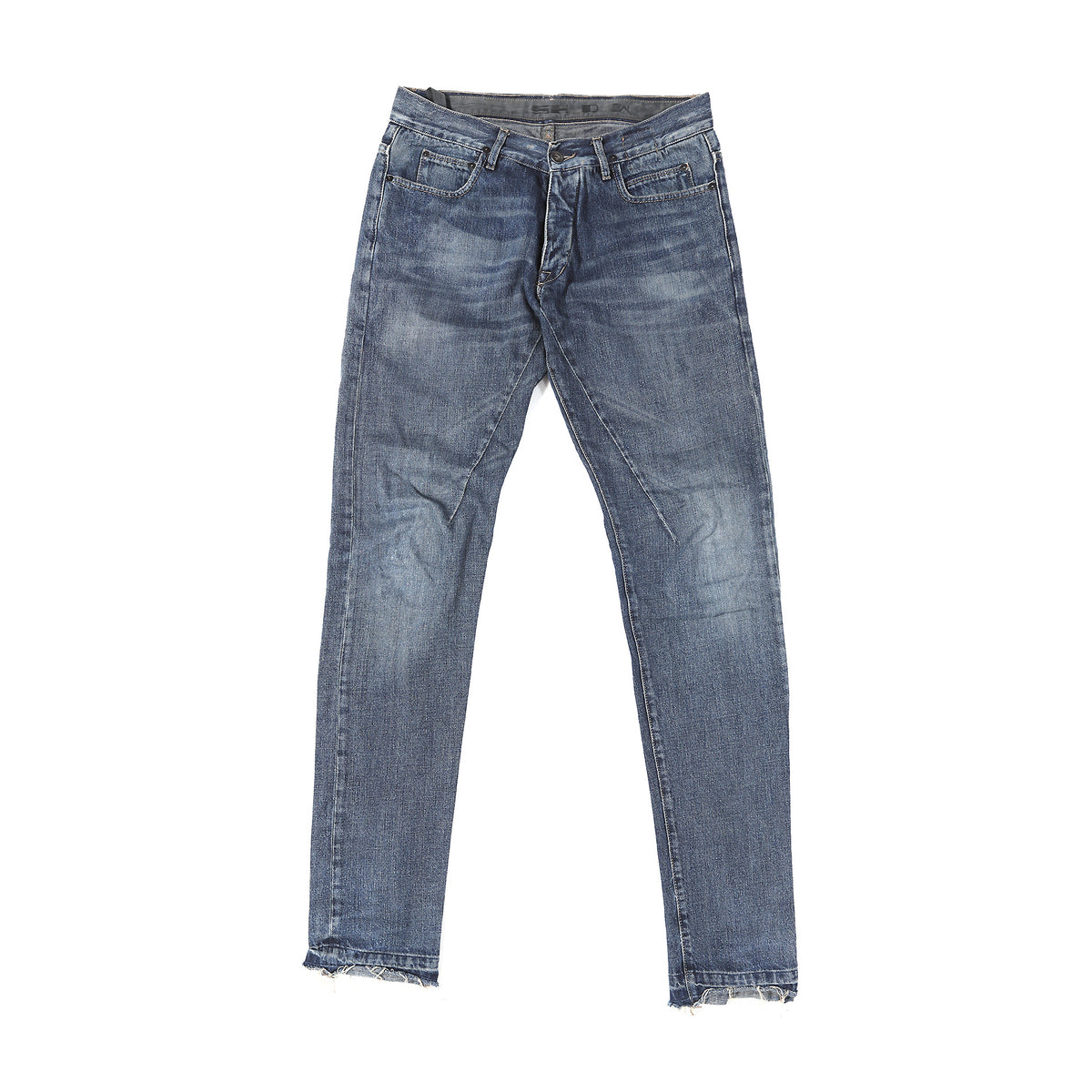 Rick Owens DRKSHDW Detroit Cut Raw Hem Denim
