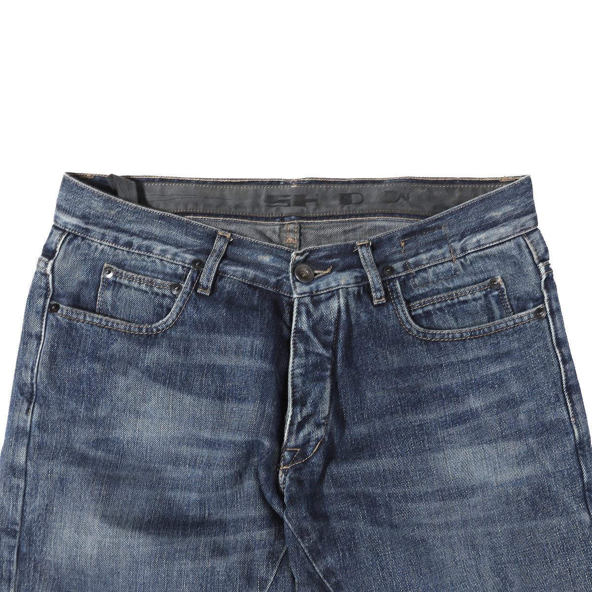 Rick Owens DRKSHDW Detroit Cut Raw Hem Denim