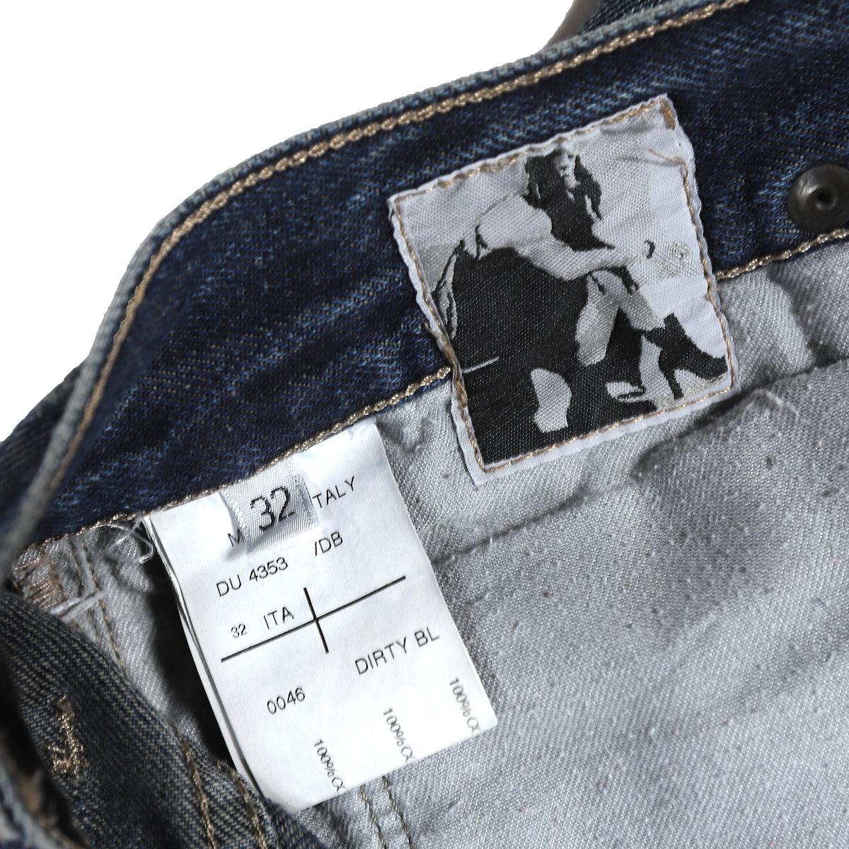 Rick Owens DRKSHDW Detroit Cut Raw Hem Denim