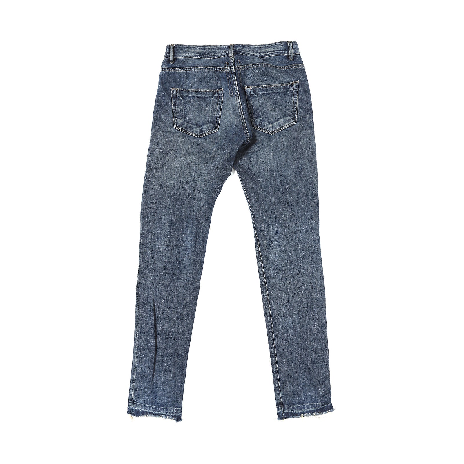 Rick Owens DRKSHDW Detroit Cut Raw Hem Denim