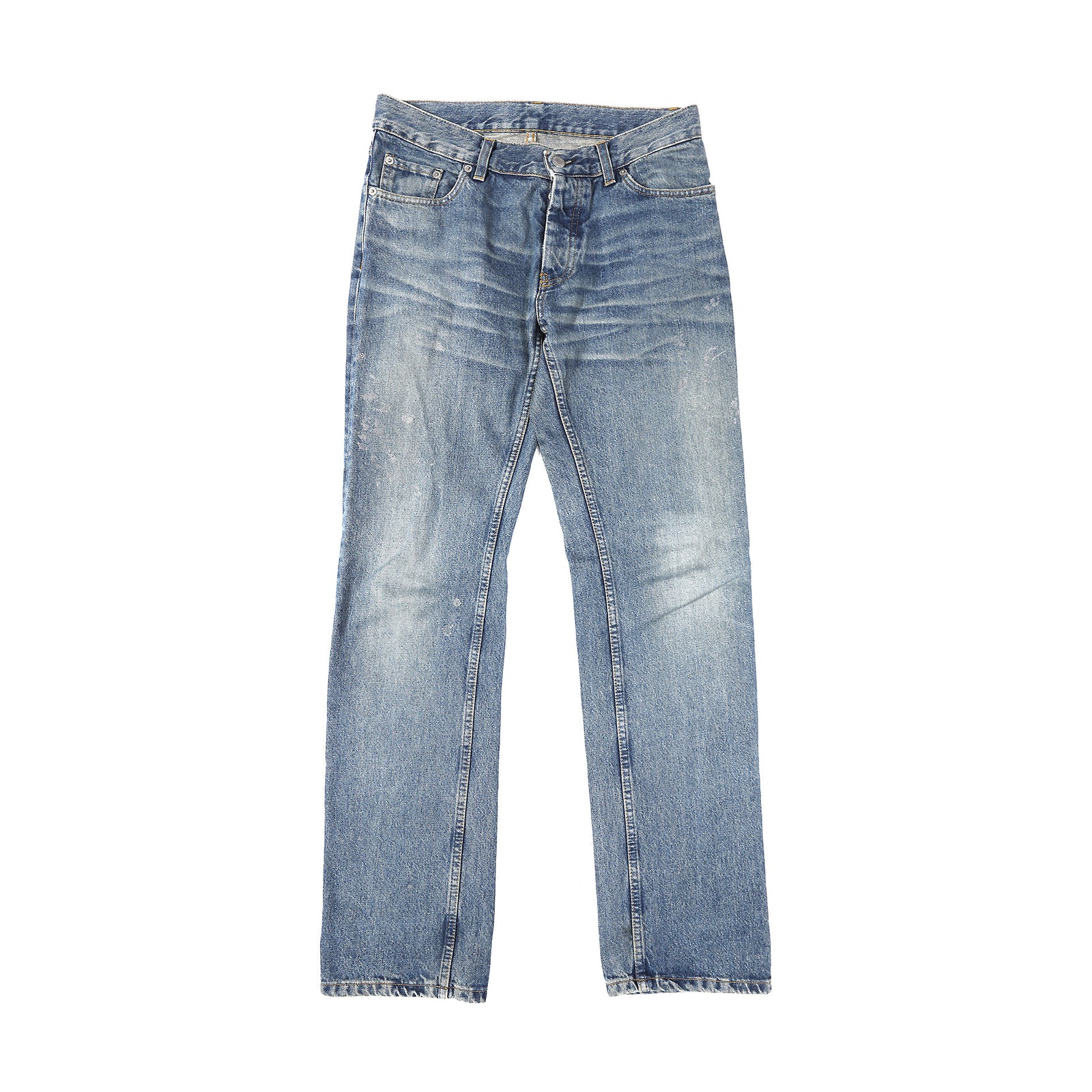 Helmut Lang 1999 Silver Painter Denim