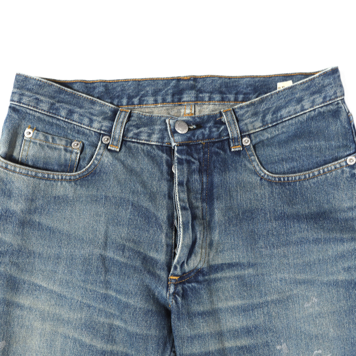 Helmut Lang 1999 Italian Cut Silver Painter Denim