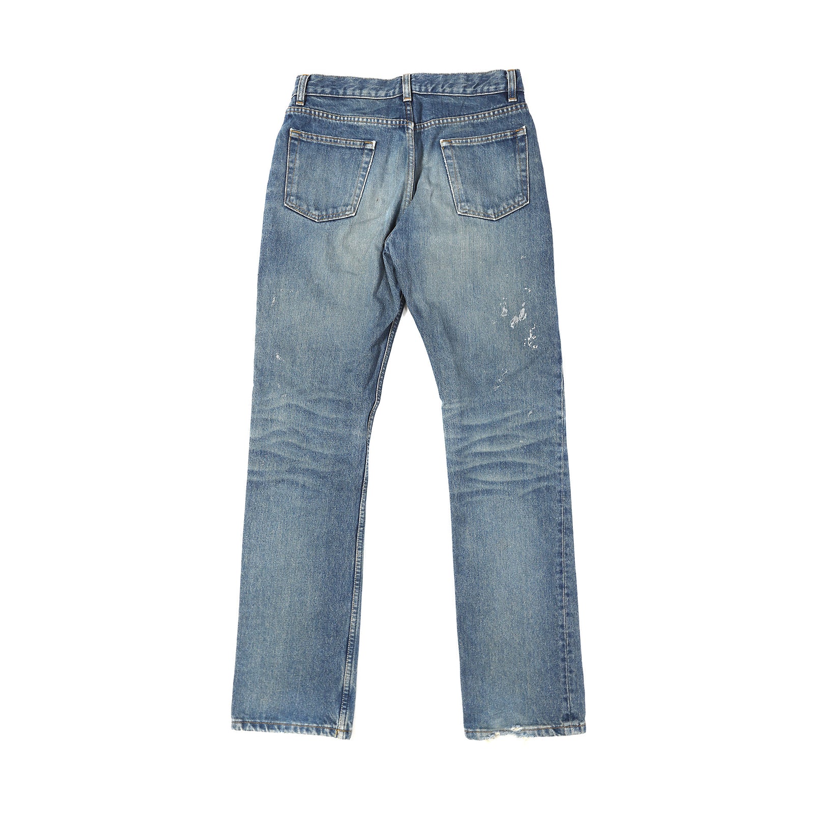 Helmut Lang 1999 Italian Cut Silver Painter Denim