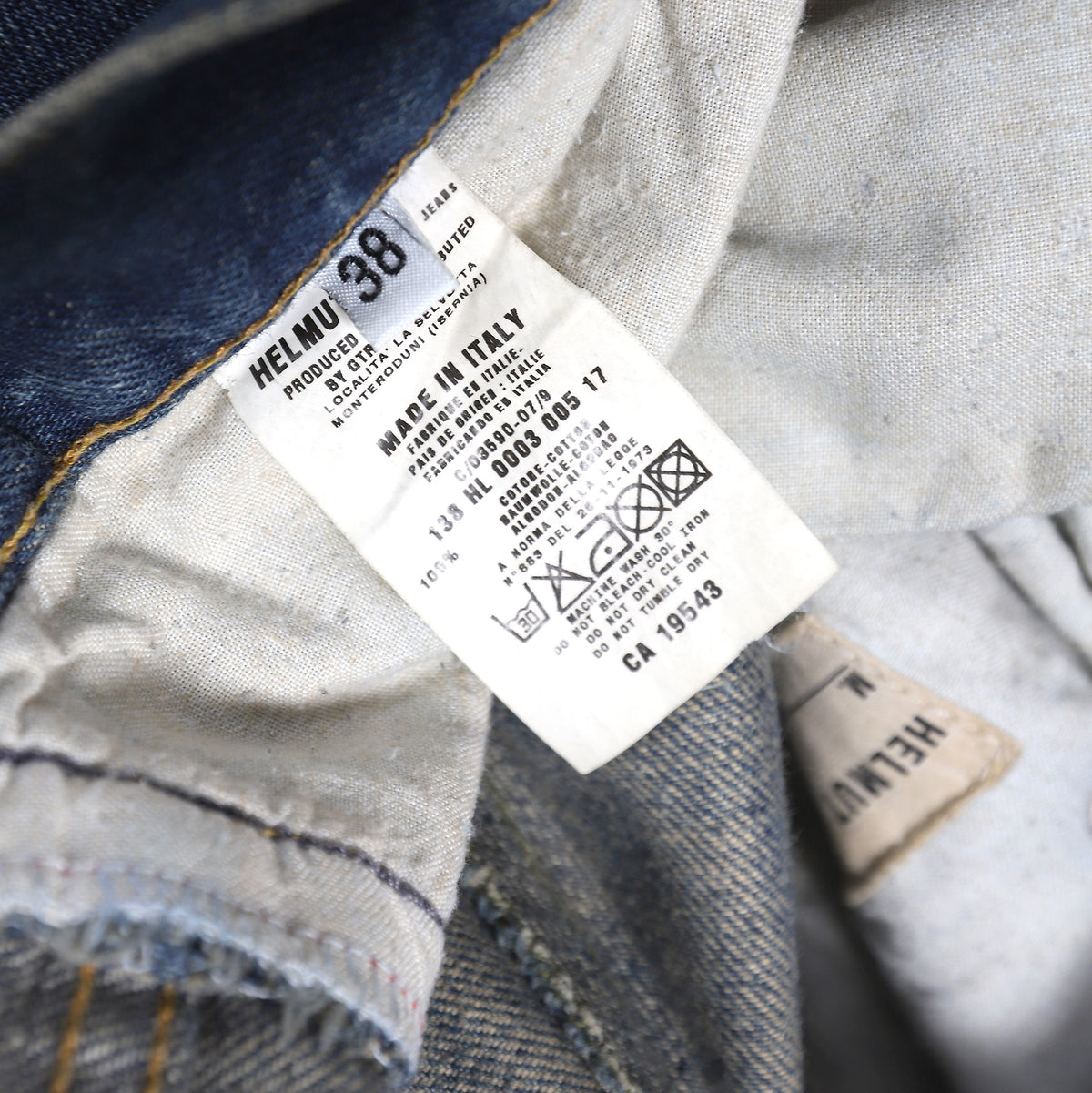 Helmut Lang OG Classic Cut Painter Denim