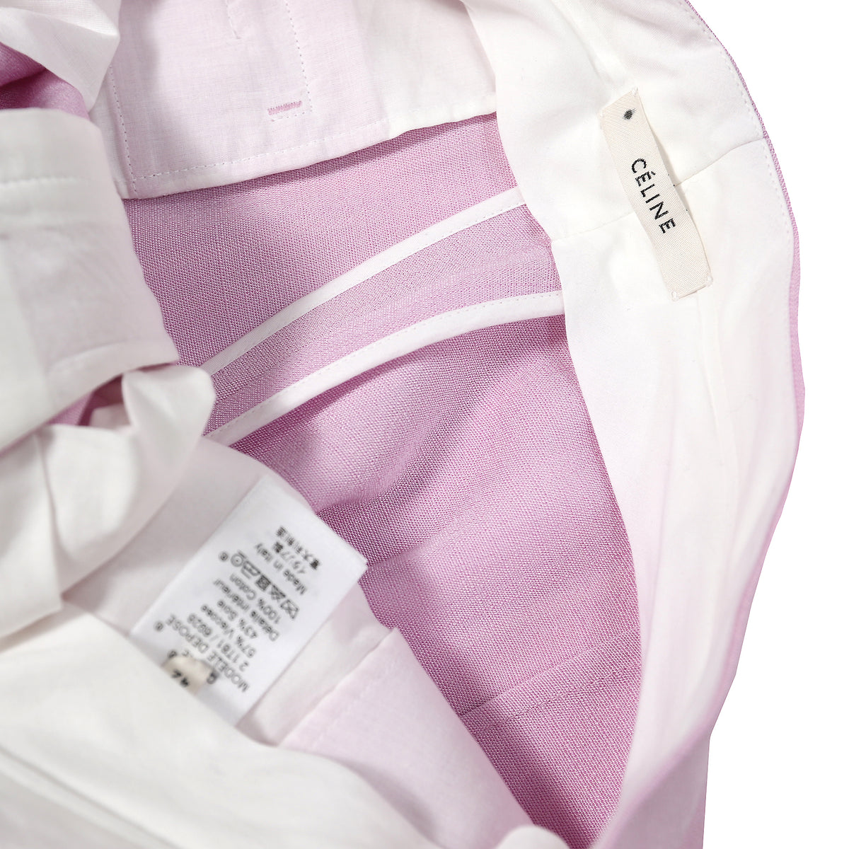 Céline by Phoebe Philo Pink Pleated Pants