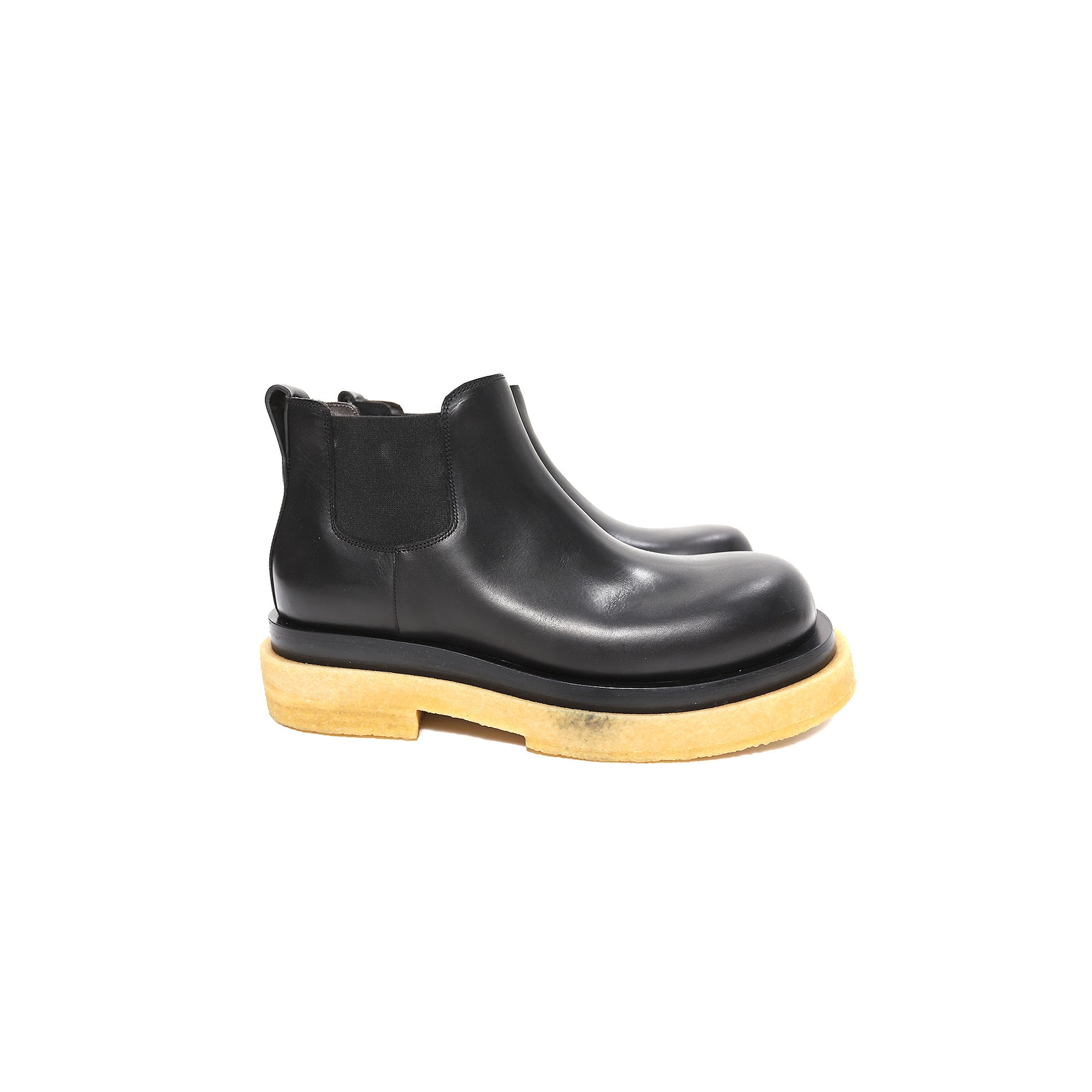 Bottega Veneta by Daniel Lee Crepe Sole Black Lug Low Boots