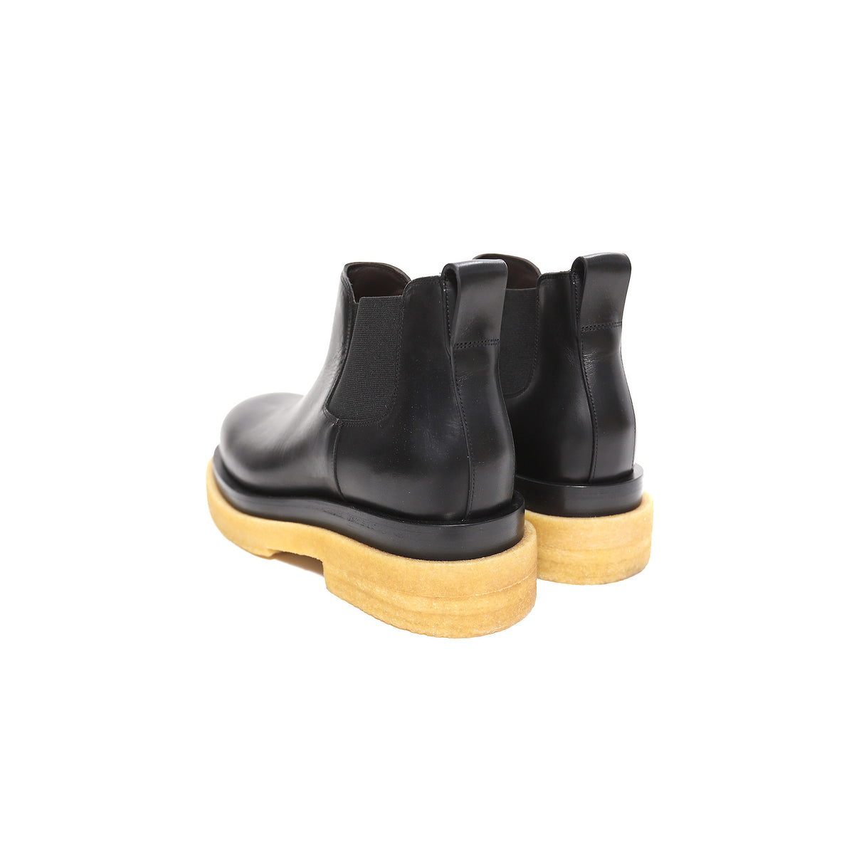 Bottega Veneta by Daniel Lee Crepe Sole Black Lug Low Boots