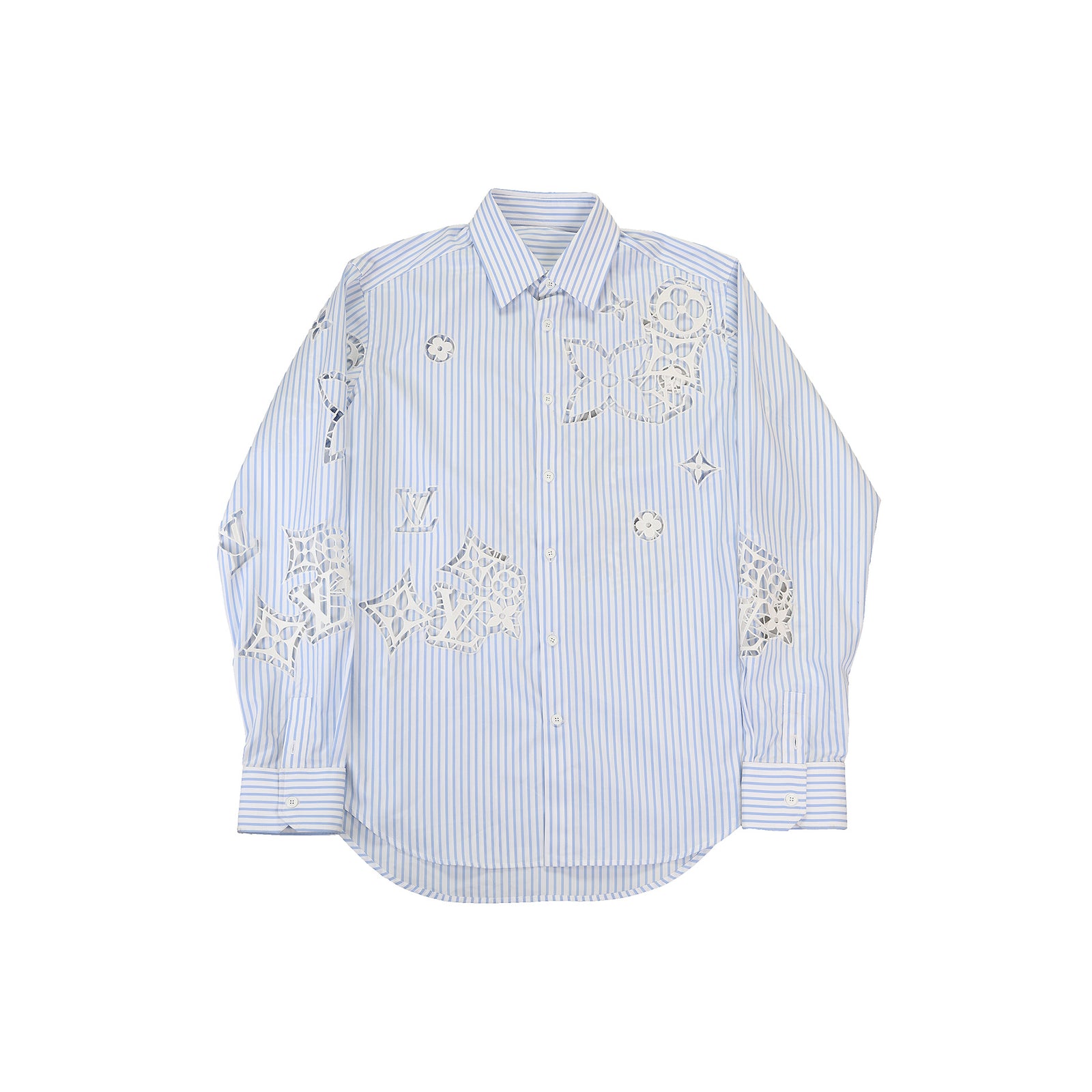 Louis Vuitton FW2021 Sample Laser Cut Monogram Shirt