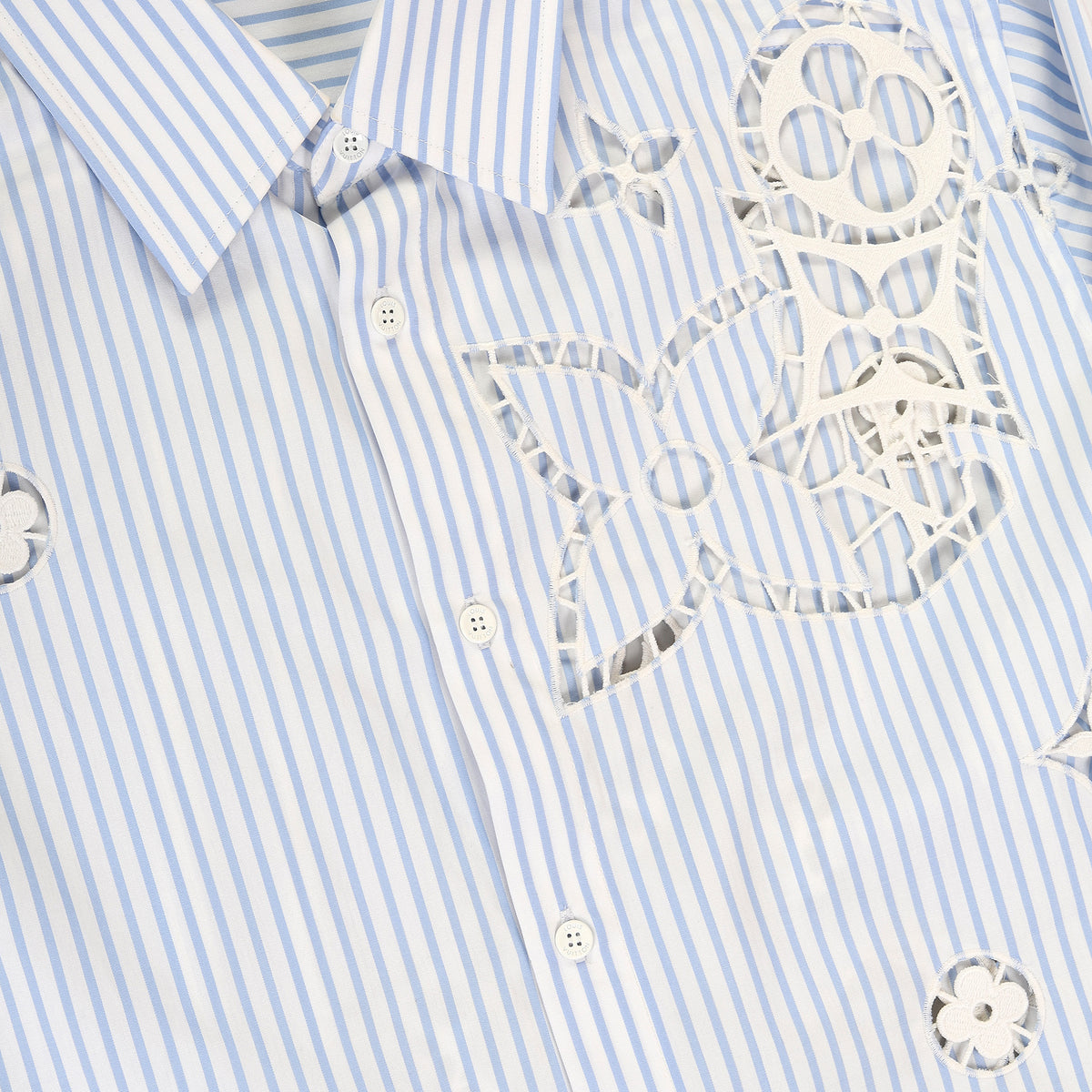 Louis Vuitton FW2021 Sample Laser Cut Monogram Shirt