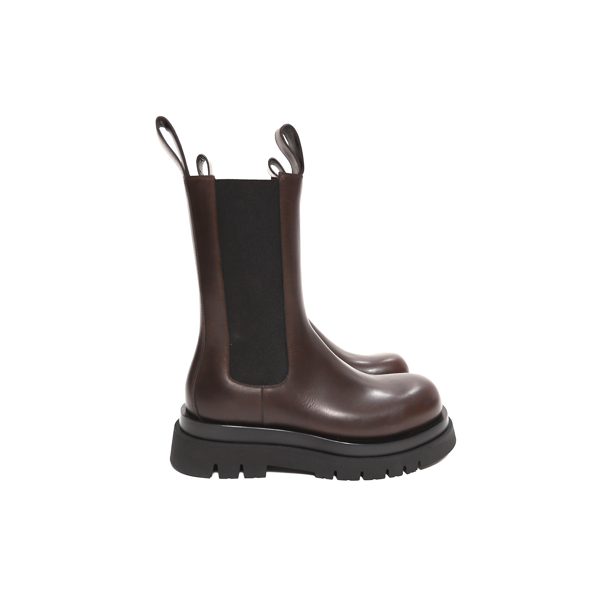 Bottega Veneta by Daniel Lee Brown Lug Boots - Ākaibu Store