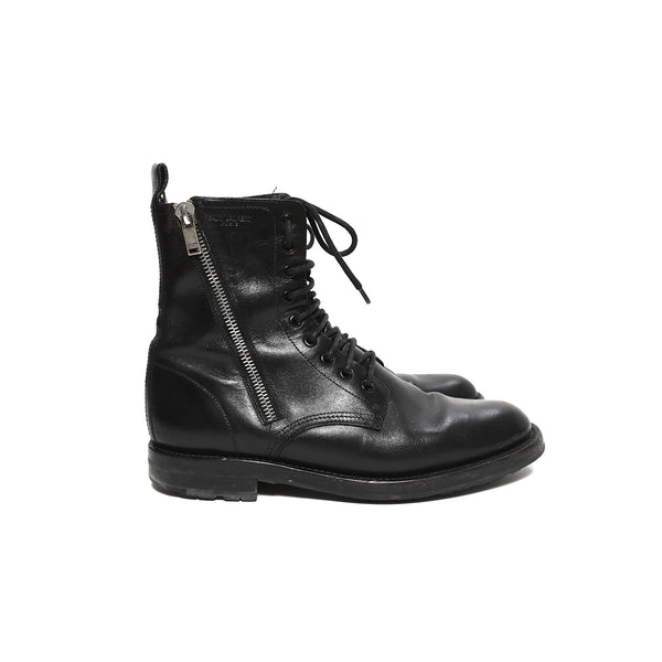 Saint Laurent FW15 Double Zip Ranger Boots - Ākaibu Store