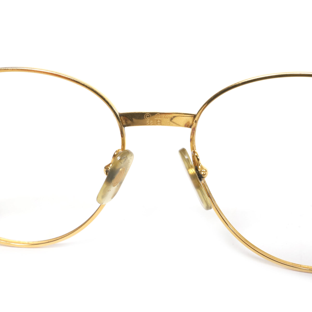 Cartier 1990 Bagatelle 55-18 Rosewood Palisander 18k Gold Frame