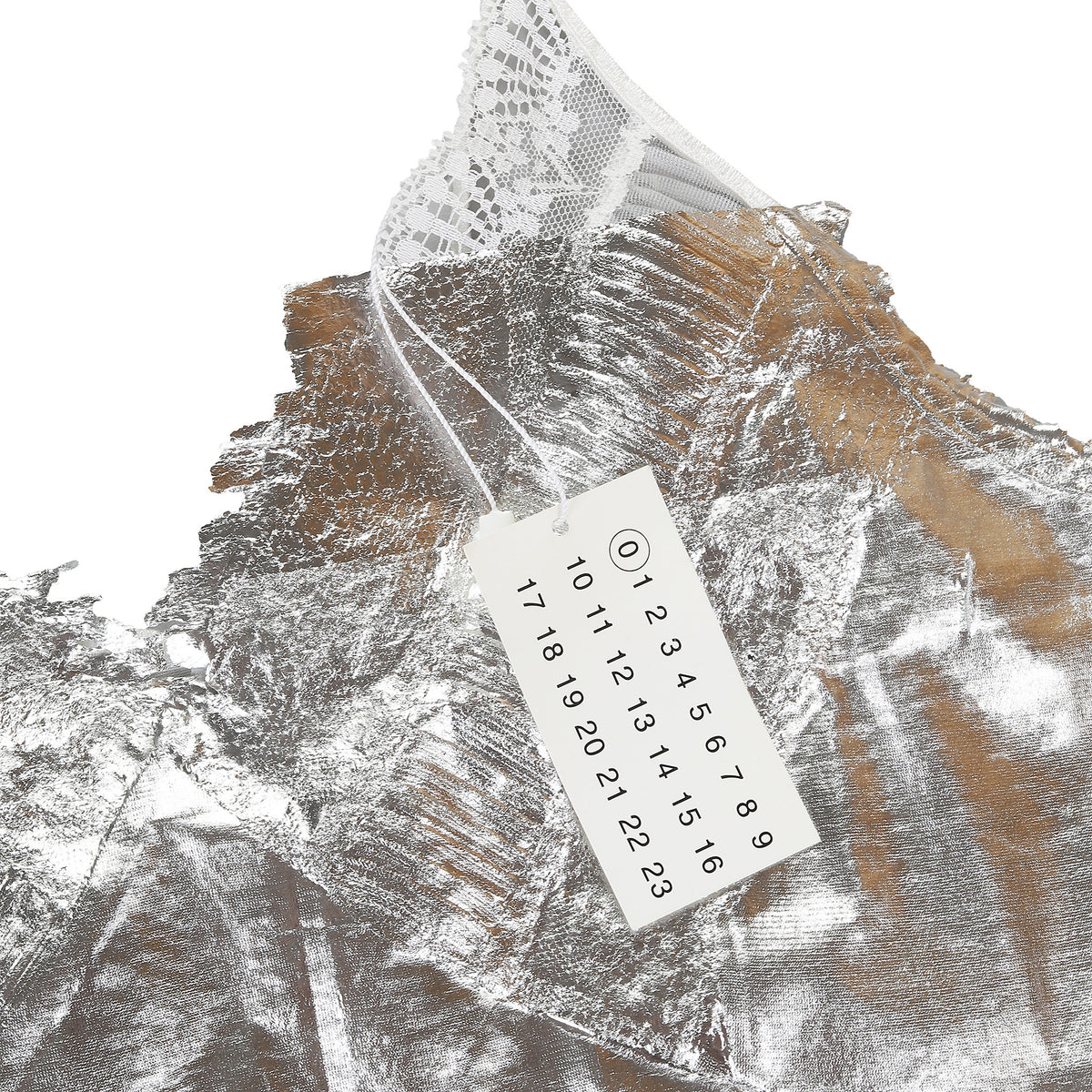Maison Martin Margiela SS03 Artisanal Foil Print Dress New