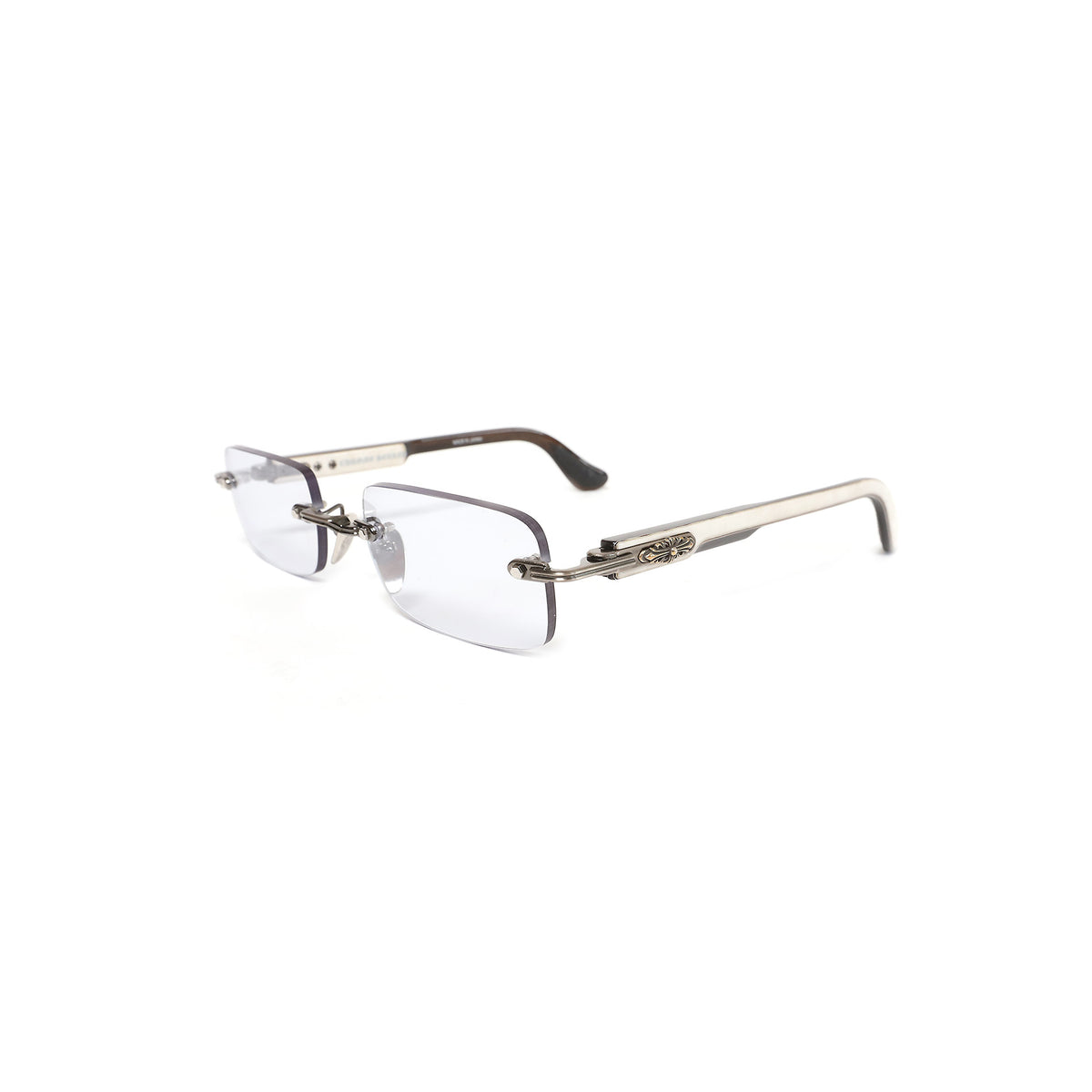 Chrome Hearts 2021 Deep I Glasses Silver/White Ebony