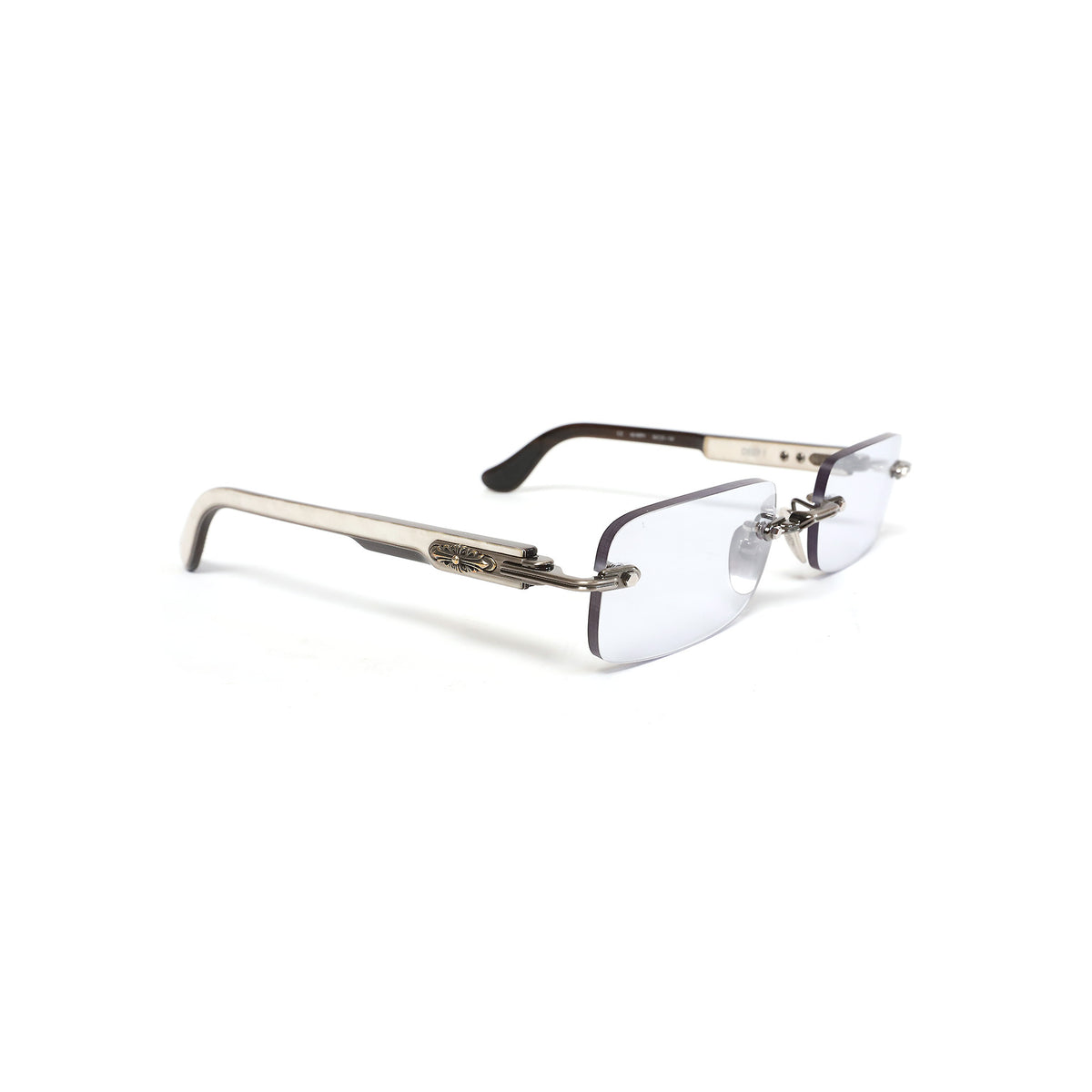 Chrome Hearts 2021 Deep I Glasses Silver/White Ebony