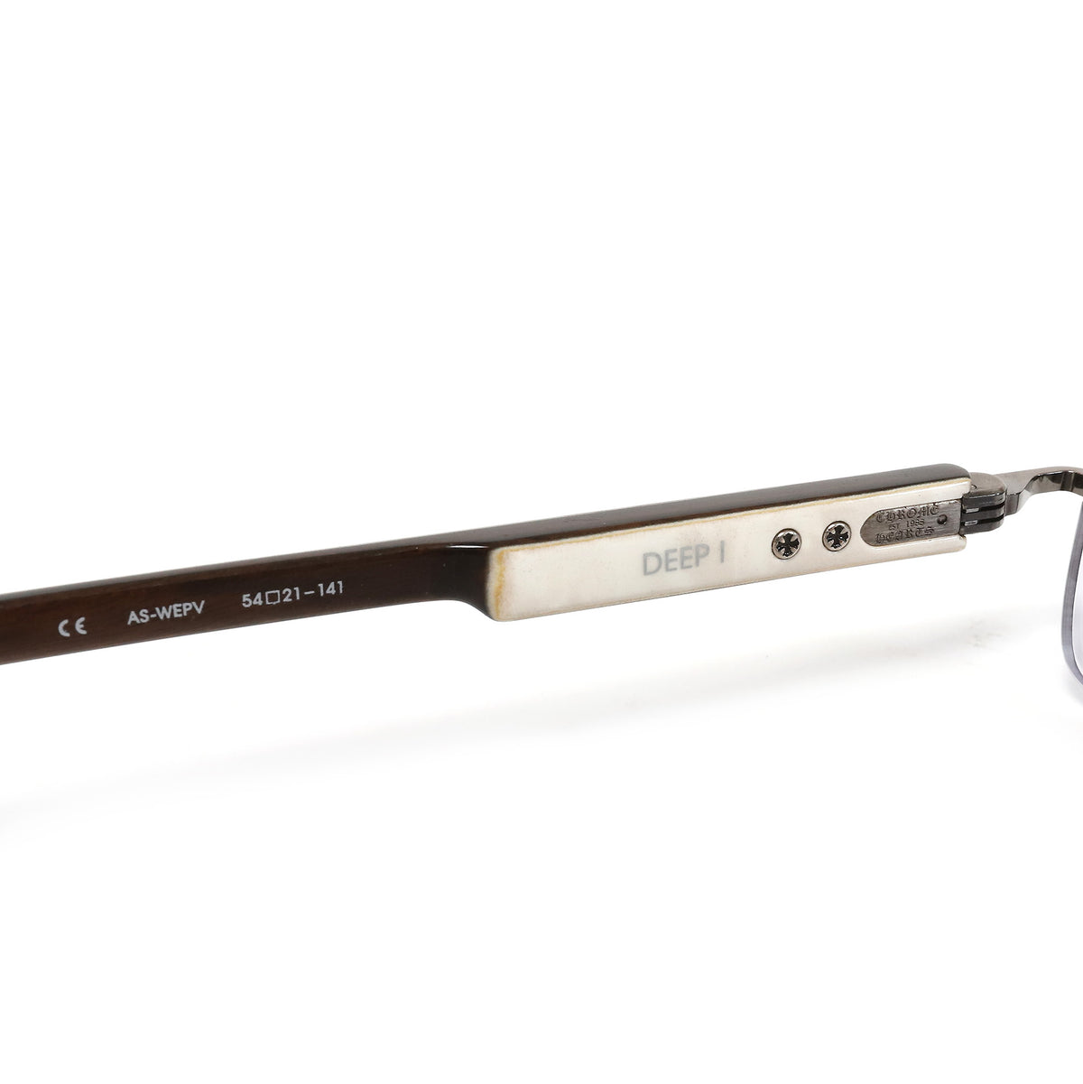 Chrome Hearts 2021 Deep I Glasses Silver/White Ebony