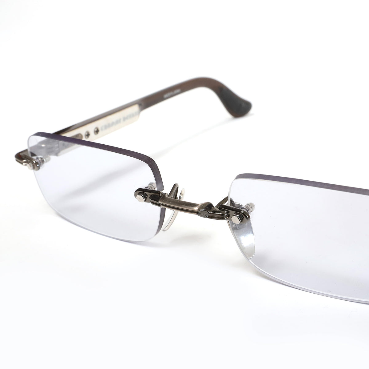 Chrome Hearts 2021 Deep I Glasses Silver/White Ebony