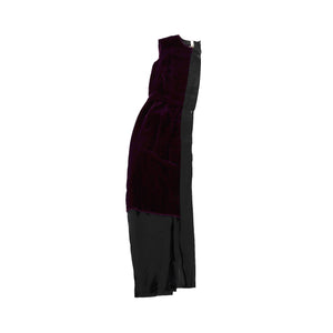 Comme Des Garcons SS99 Half Sheer Velvet Dress