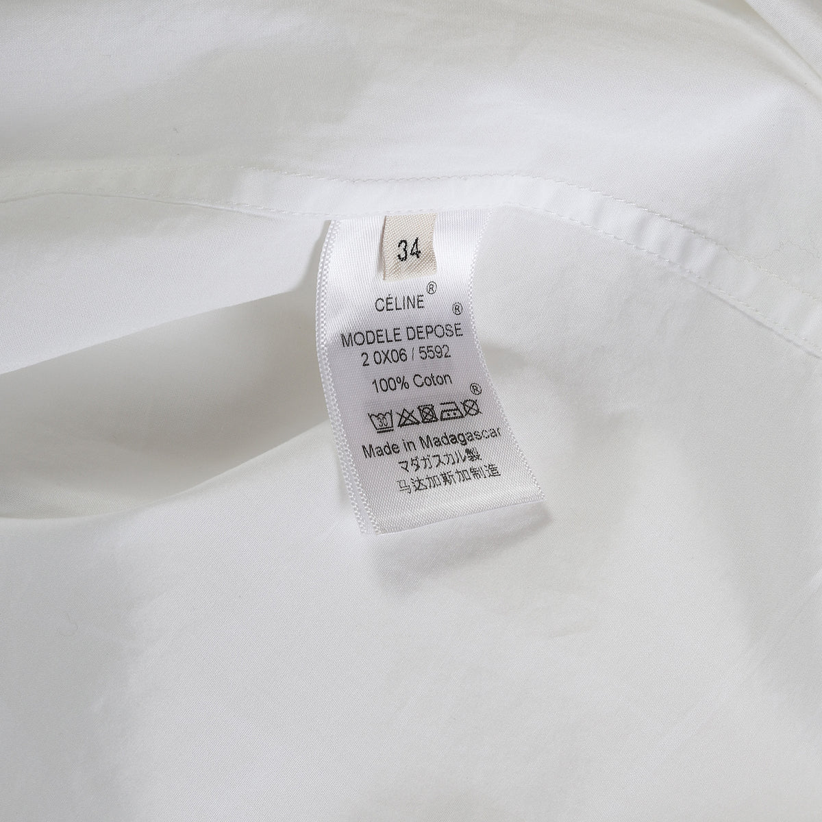 Céline by Phoebe Philo Kimono Strap Shirt
