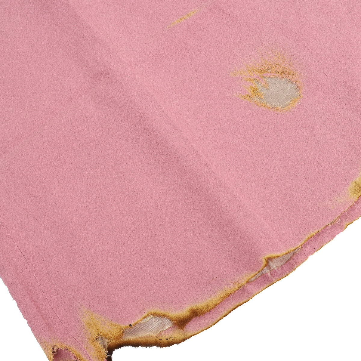 Maison Martin Margiela AW2005 Burnt Effect Rose Silk Skirt