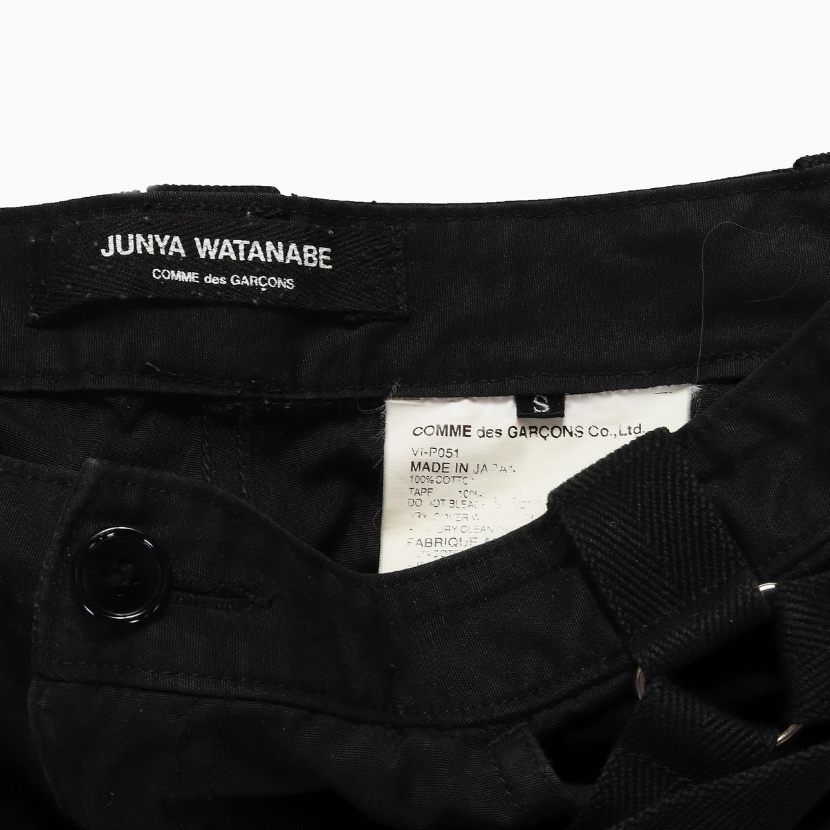 Junya Watanabe Comme Des Garcons SS2002 Black Bondage Parachute Pants