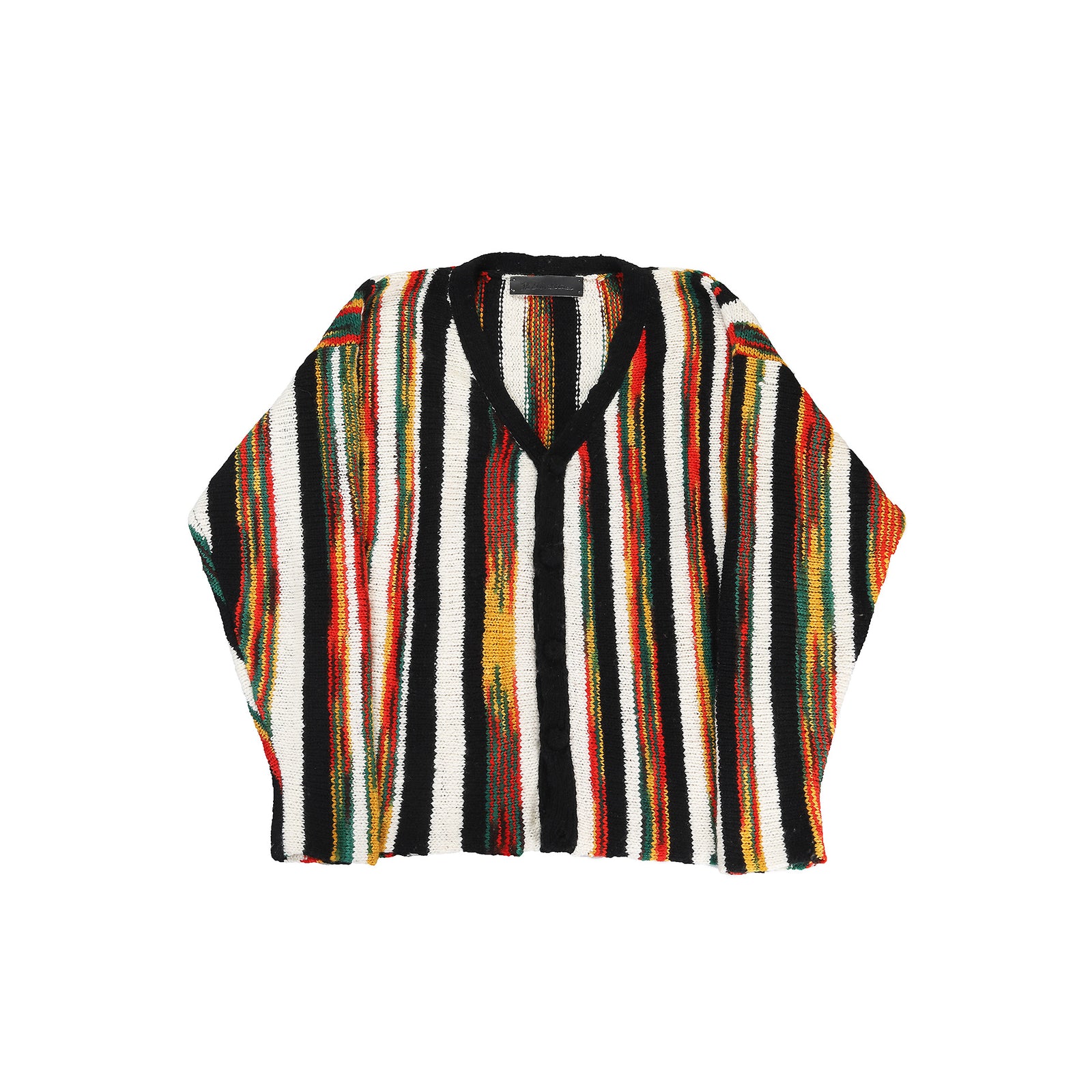 The Elder Statesman Handmade Multicolor Cashmere Cardigan