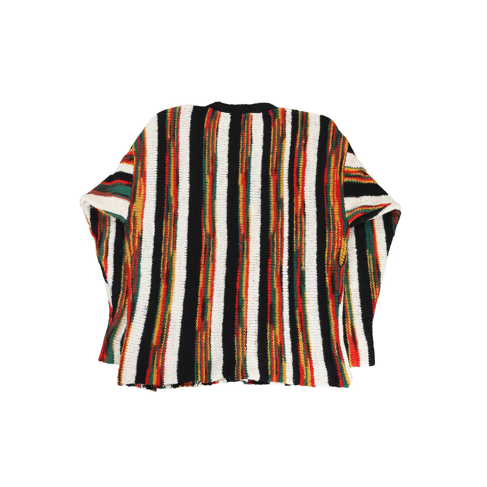 The Elder Statesman Handmade Multicolor Cashmere Cardigan