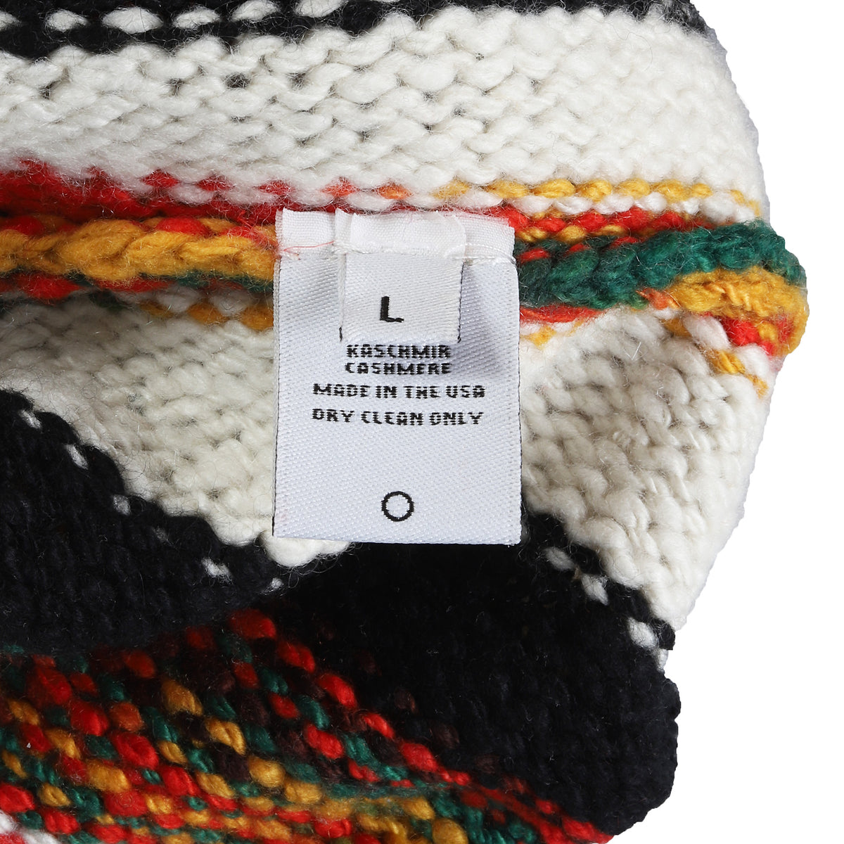 The Elder Statesman Handmade Multicolor Cashmere Cardigan