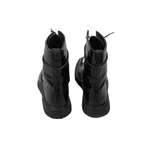 Dior Homme FW07 Navigate Patent Leather Combat Boots