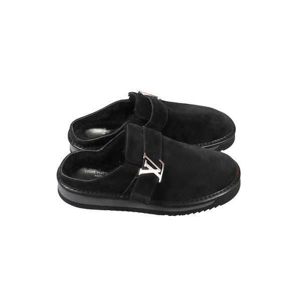 Louis Vuitton Nigo Pre Fall 2020 Shearling Cozy Mules - Ākaibu Store