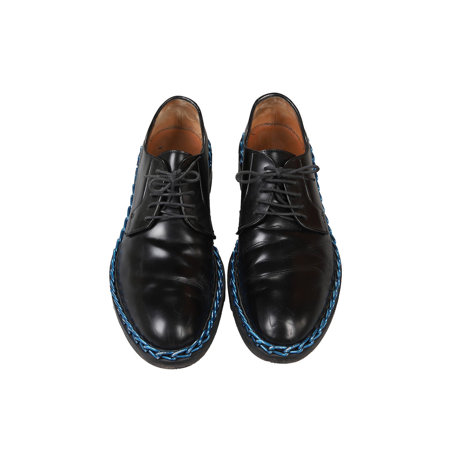 Raf Simons SS12 Metal Chain Leather Derbies