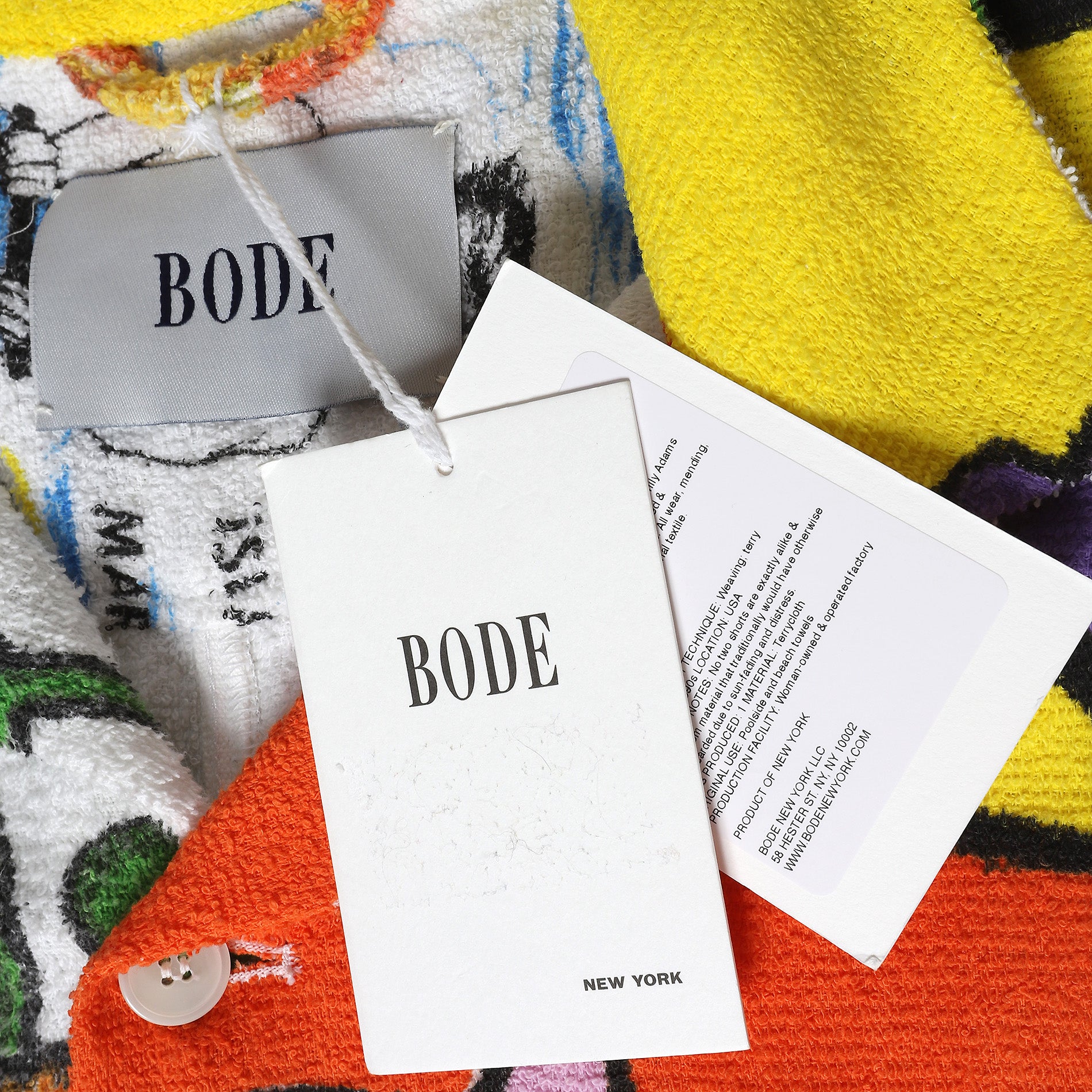 Bode SS21 "A Year Off" Duo-Towel Jacket