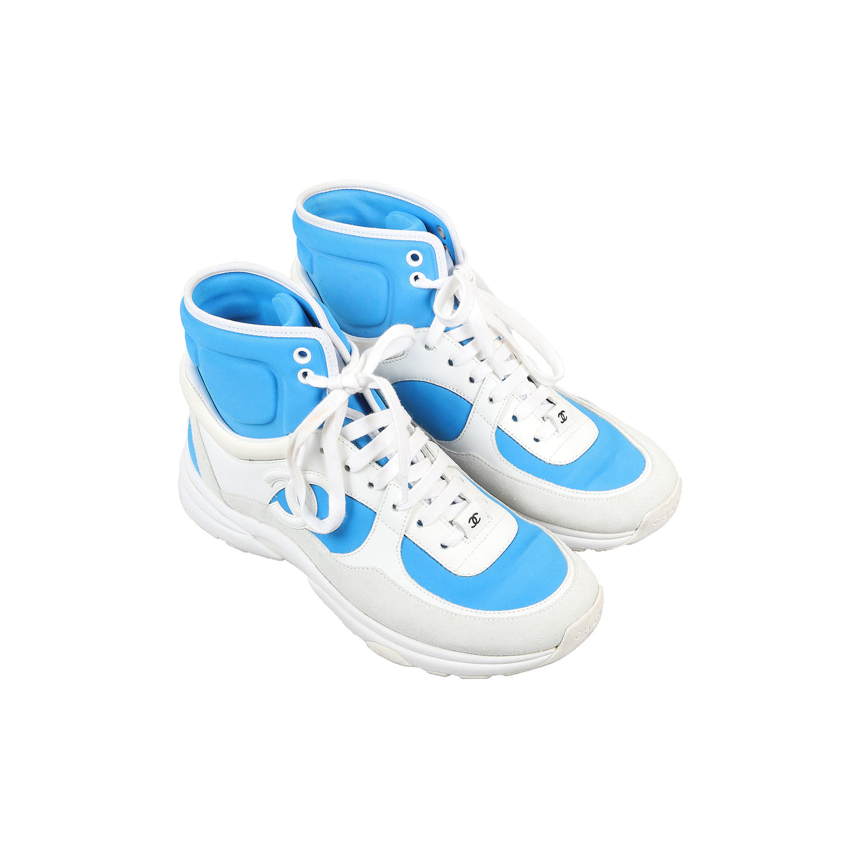 Chanel SS2018 CC Logo Hi Top Trainer