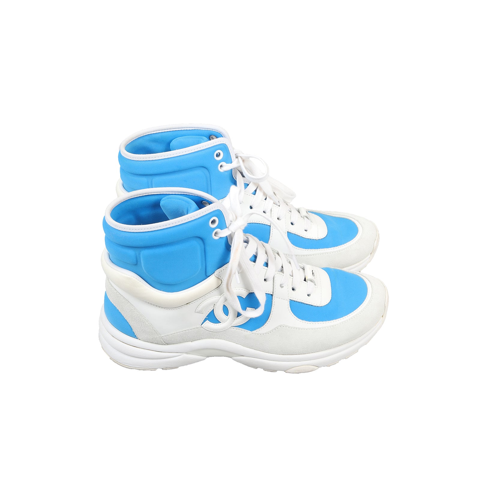 Chanel SS2018 CC Logo Hi Top Trainer