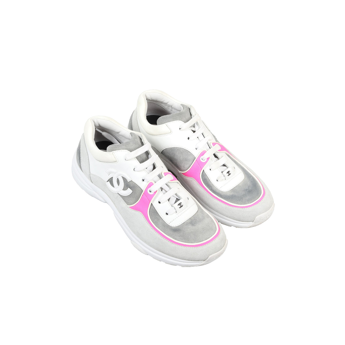 Chanel SS2018 Pink Logo Trainer