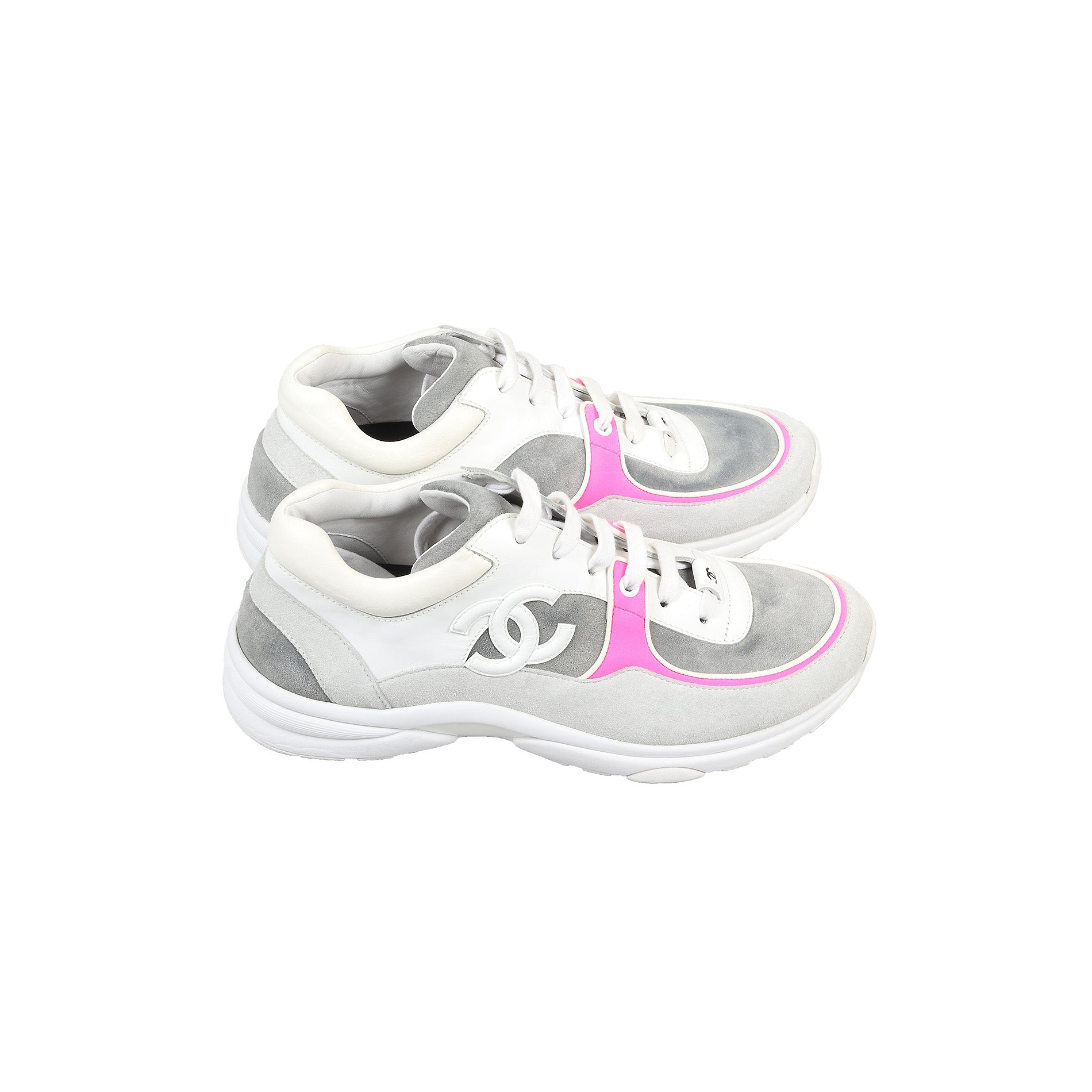 Chanel SS2018 Pink Logo Trainer