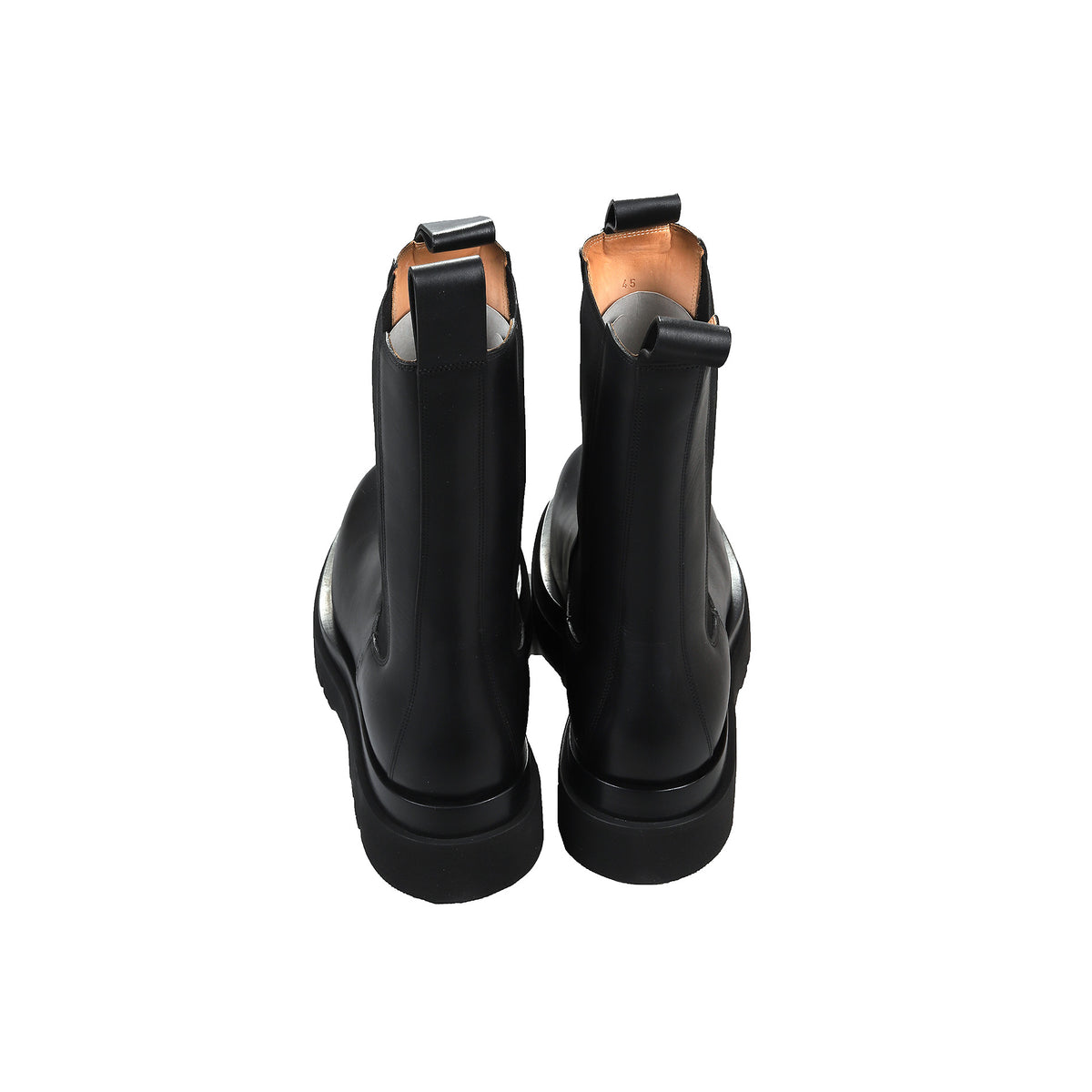 Bottega Veneta FW20 Black Leather Lug Boots